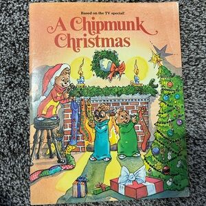 The Chipmunks A Chipmunk Christmas Story Book 1985 Random House TV Special